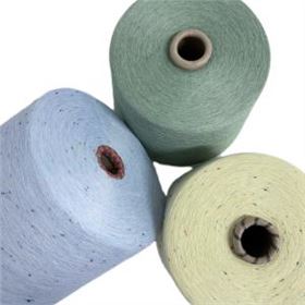 黃藍(lán)綠32支棉點滌紗