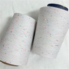 漂白熒光彩點紗