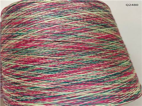 300D牛奶絲段染紗Q2480