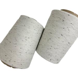 本白32支黑棕彩點紗