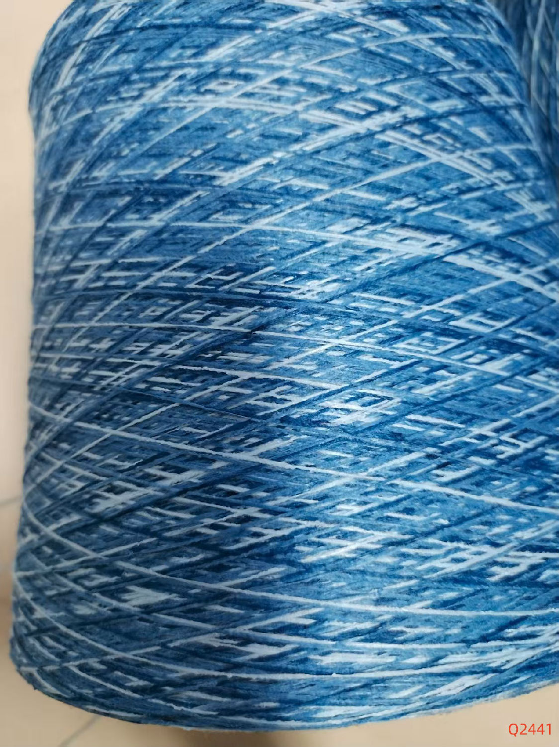 450D藍白段染紗Q2441